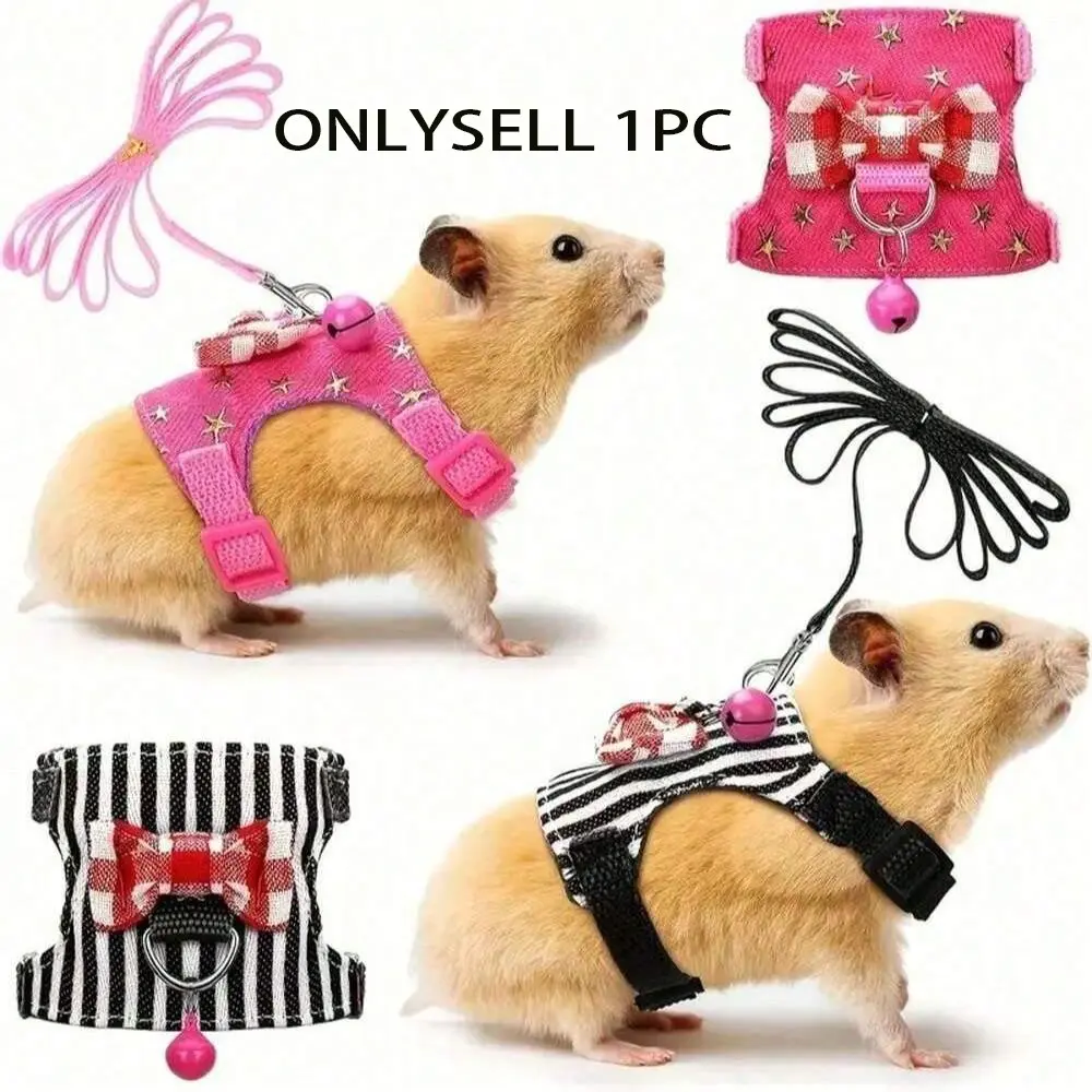 Pet Carrier Backpack Set with Leaf Decoration, Bowknot & Bell Accessories, Ideal for Guinea Pigs Hamsters Mice Outdoor Walks DIY Metal Cat Playpen Skylight Multi-Level Wooden Rabbit Hutch Run Large Silent Exercise Wheel Acrylic Ant Farm Terrarium System