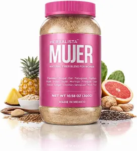 Mujer Daily Fiber 10.58oz (300g) for Women – Premium Natural Blend with Nopal, Maca, Chia, Monk Fruit, Flax & More | Easy Mix Powder for Any Drink