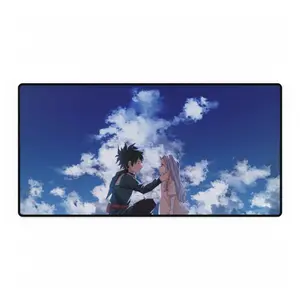My Hero Academia Deku and Eri Desk Mat, Sky Background Anime Artwork, Large Extended Waterproof Non-Slip Mouse Pad, Durable Surface for Gaming & Study