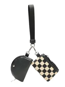 Women's Elegant Checked Pattern Zipper Short Wallet, Fashionable Colorblock Plaid Pattern Coin Purse, Casual Trendy Versatile High-quality Daily Wallet