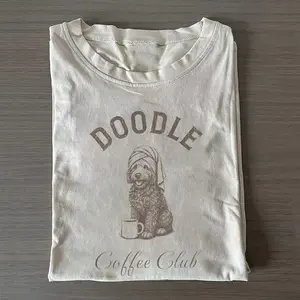 Comfort Colors Goldendoodle Coffee Club T-shirt, Vintage 90s Cute Doodle Mom Lifestyle Tee, Unisex Fit Design, Casual Streetwear, Gift for Dog Lovers