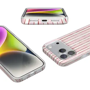 Casely iPhone 17 Pro Case | Pretty in Pastel | Blush Stripes | Compatible with MagSafe | Classic Ultra Slim Design