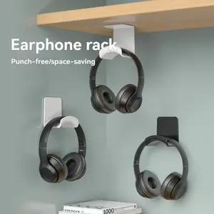 HomeDailyEss Game headset earphone hook stand. With adjustable and rotating arm clips, the earphone stand is designed under the table.