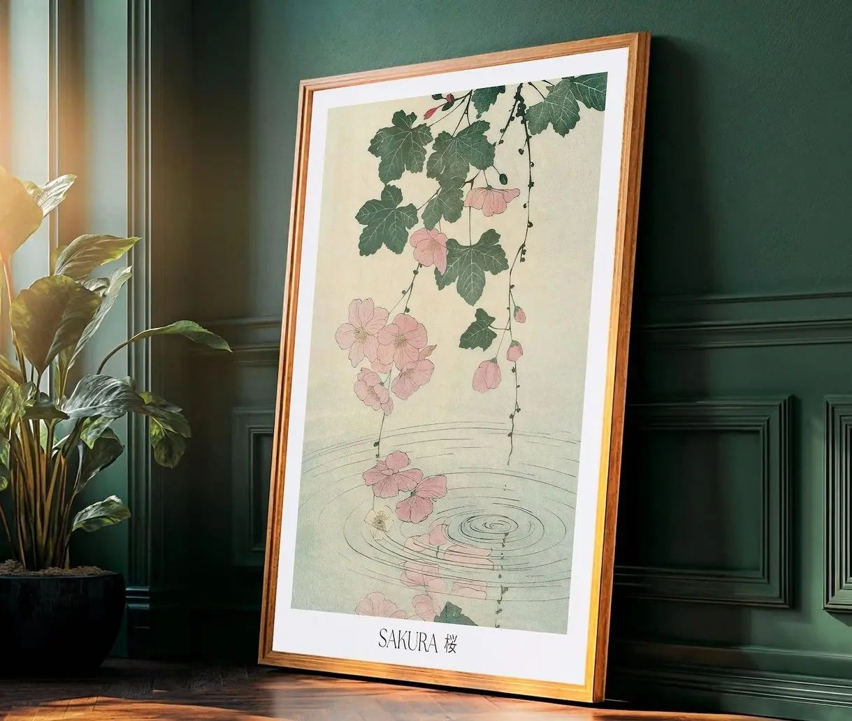 Cherry Blossom Pink Wall Art Japanese Wall Art Floral Print