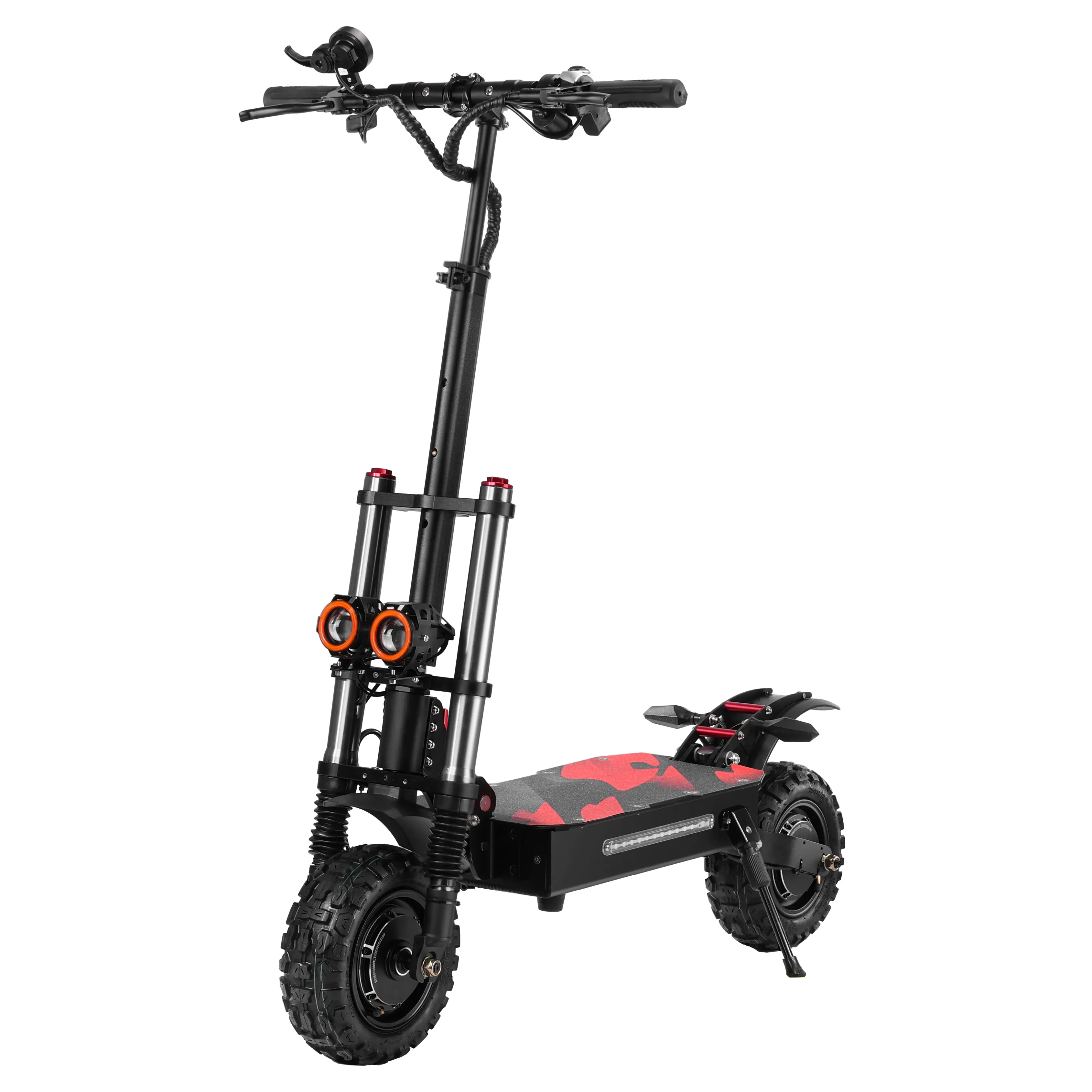 Boyueda Sports Foldable Electric Scooter S3-11 6000W 60V 38AH 85KM Max Speed 100KM Range Portable Rechargeable Motorcycle for Adults