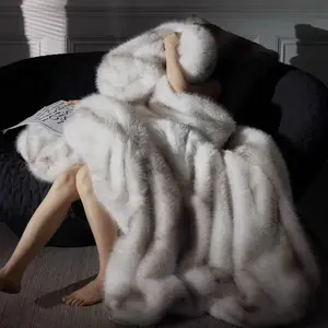 Autumn and winter imitation fox fur blanket, winter, thickening, cover blanket, blanket, sofa, bed