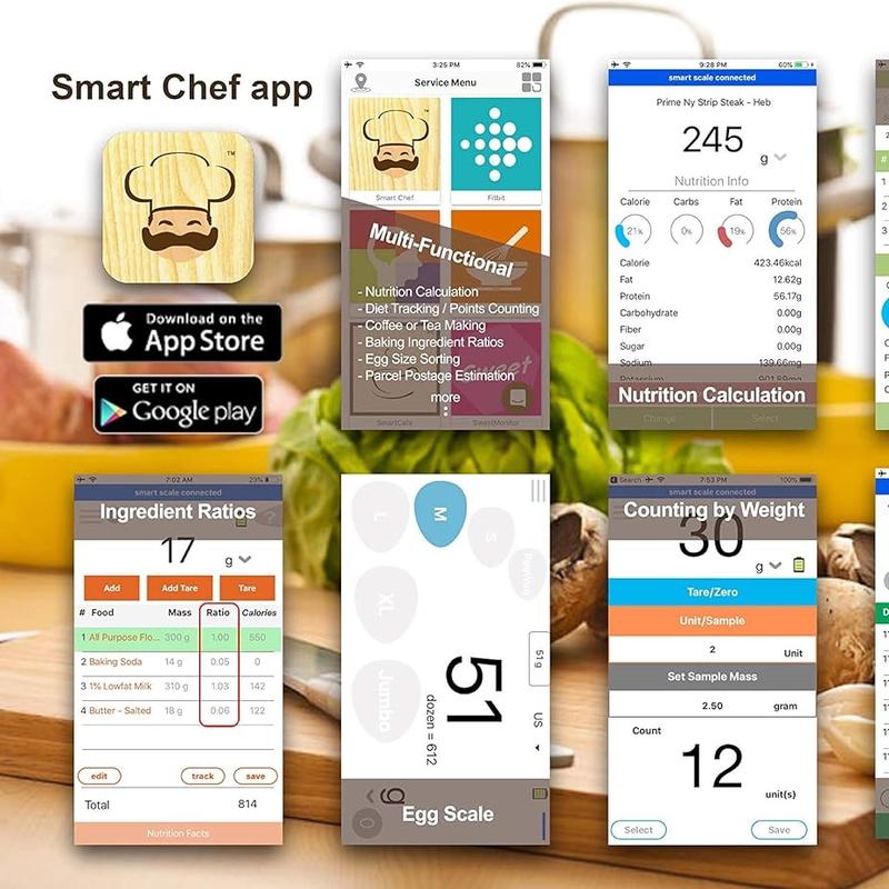 Reflex 500g / 0.01g Digital Pocket Wireless Smart Food Kitchen Scale Grams and Ounces USB Rechargeable, Portable, Accurate, Metal Stainless Steel Surface, Keto Calculator, Baking, Counter, Reloading