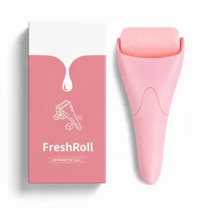 Ice Roller for Face Women, Pink Cooling Face Roller and Facial Massage Tool, Skin Care Routine Set, Self Care Gift for Women