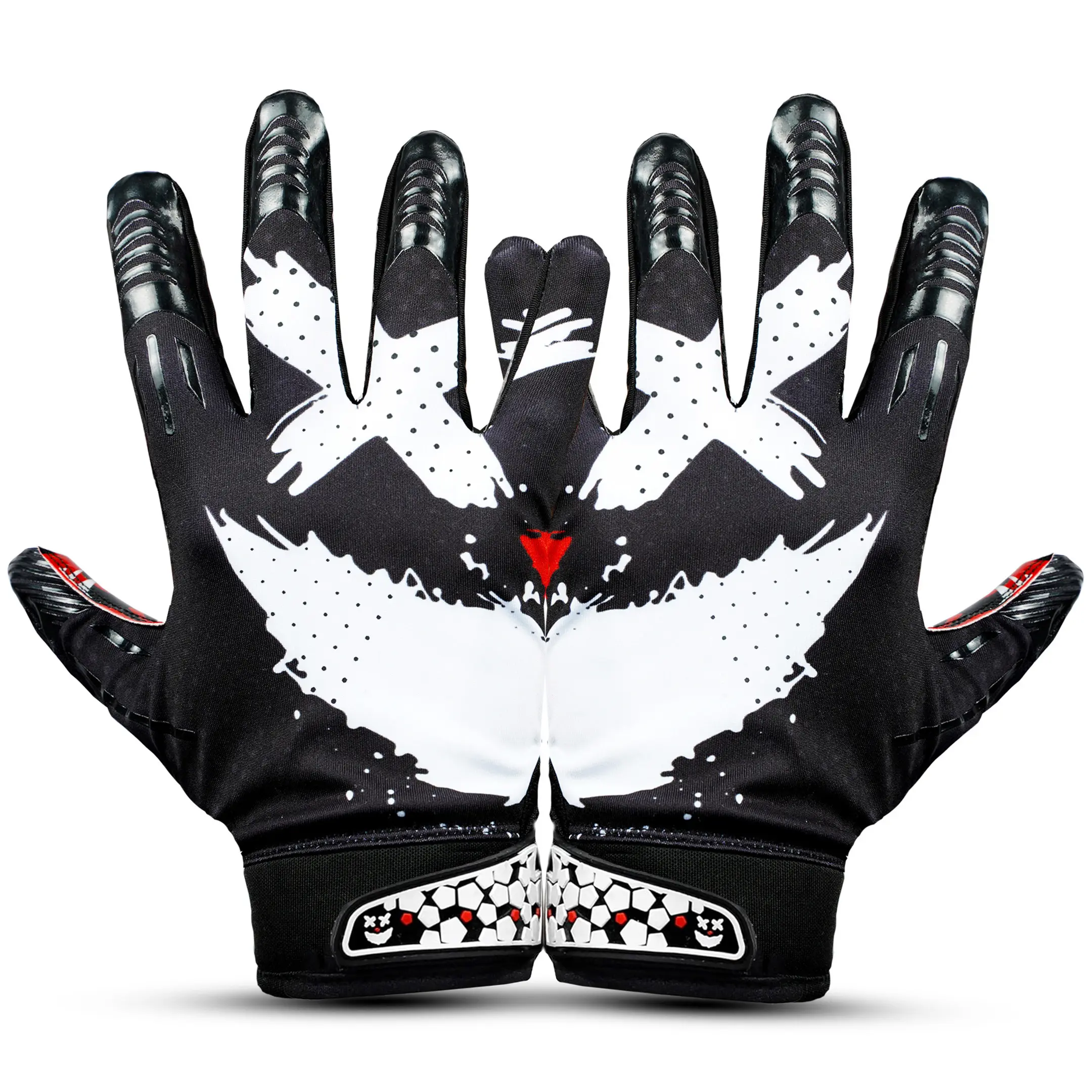 Lupine Football Gloves - Elite Trendy Wide for Kids & Adult | Receiver Gloves Extra Sticky Grip for Game Day, Training, High School