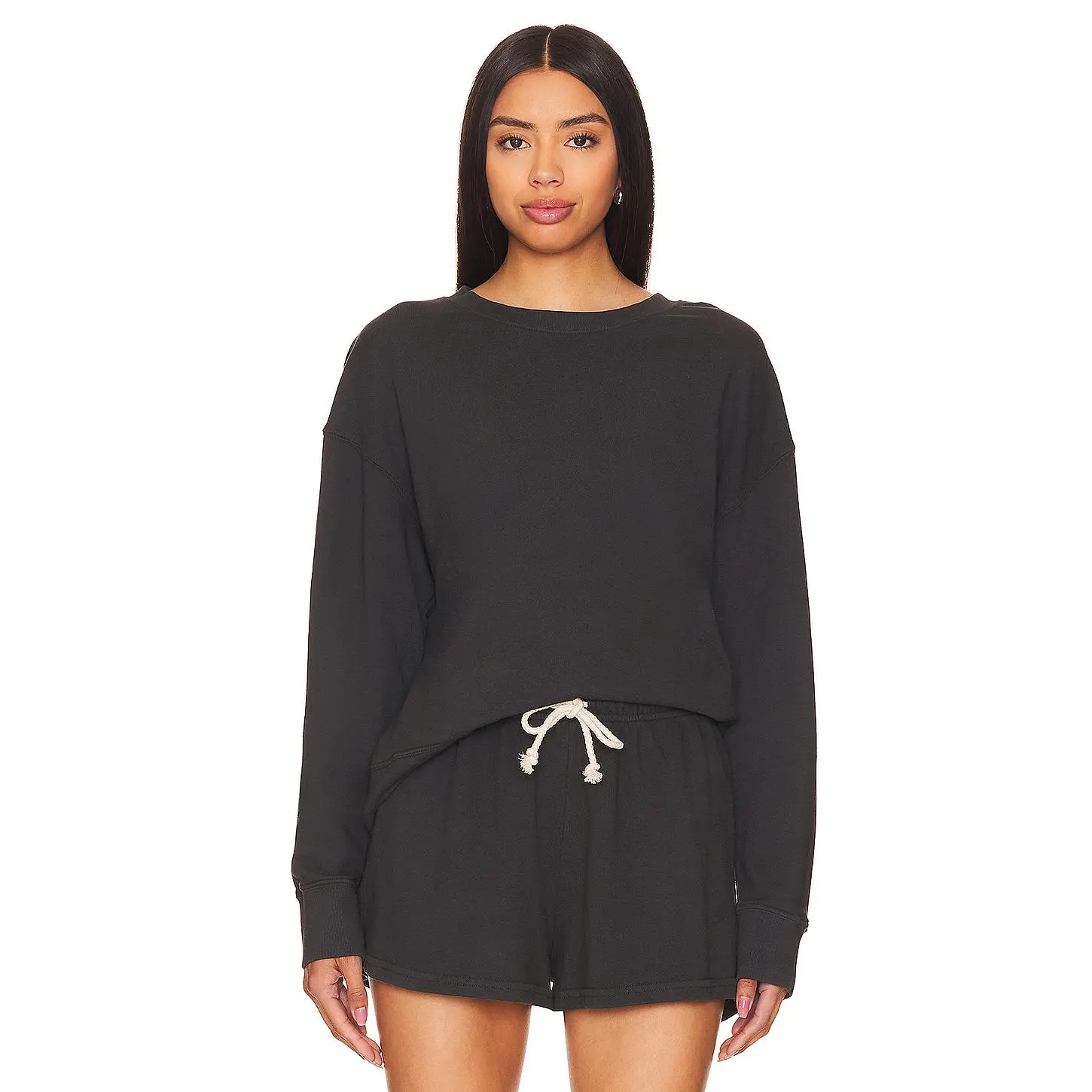 perfectwhitetee Tyler French Terry Pullover Sweatshirt in Ultraviolet
