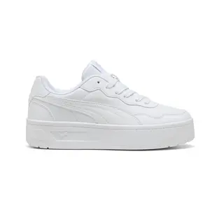 PUMA Womens Court Lally Skye Lace Up Sneakers Shoes Casual - White PUMA Womens Court Lally Skye Lace Up Sneakers Shoes Casual - White