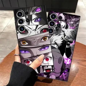 Ultra Anime Black Soft TPU Phone Case for Samsung Galaxy S26 S25 S24 S23 S22 S21 A14 A15 A16 A35 Ultra Protective Cover