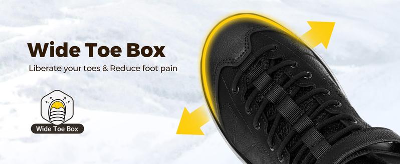 FitVille Wide Winter Boots for Men with Thermal-Reflective Lining & Adjustable Straps for All-Day Comfort and Slip Resistance FitVille Wide Winter Boots for Men with Thermal-Reflective Lining & Adjustable Straps for All-Day Comfort and Slip Resistance