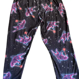 Space Kittens Cat Lady Yoga Leggings Athletic Stretch Pants Cat Lover Women’s L