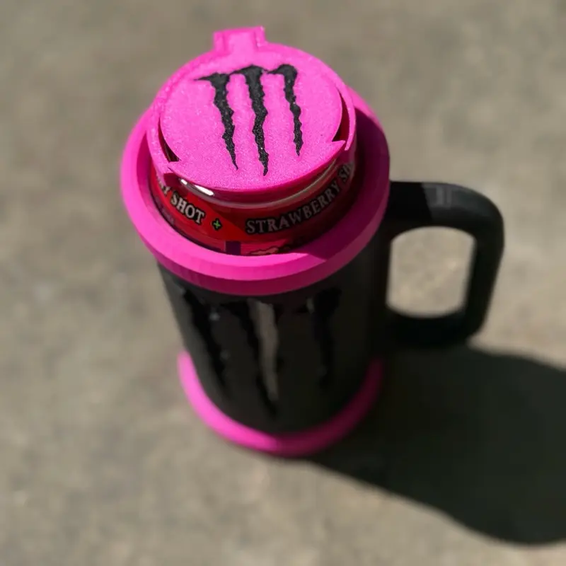 Drinkware Accessory Set, Energy Drink Holder Lid Cover with Included Can Opener