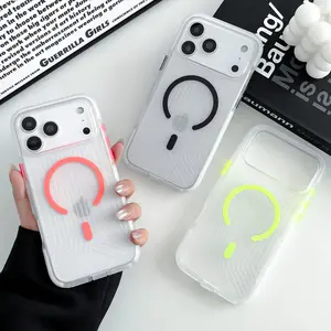 Corrugated Shockproof MagSafe Phone Case For iPhone 17 16 15 14 13 Pro Max Plus Anti-Slip Magnetic Cover Phone Cases vid,Summervibes summerwins 985