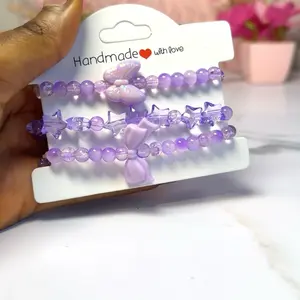 Purple bracelet set