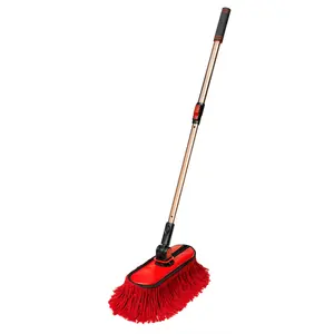 Original California Triple Threat Duster – Adjustable Wax Cotton Mop & Telescoping Handle