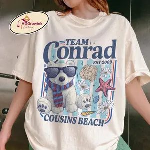 Team Conrad Junior Mint Bear Shirts, Cousins Beach TSITP Shirt, Summer Beach Tees, Team Conrad Cousins Beach T-Shirt