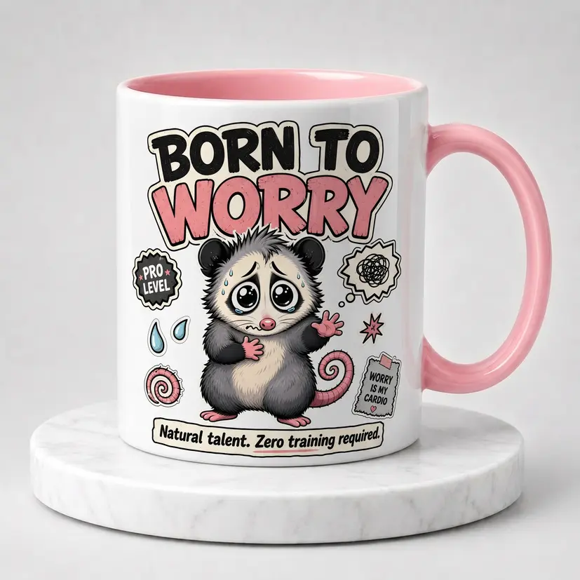 Ceramic Coffee Mug with Ceramic Body, Humorous Print and Quirky Look - Funny Gift for Coworkers, Retirement & Birthday Gift Stylish Kitchen Drinkware 11oz