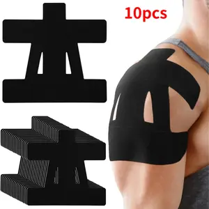 10pcs  Kinesiology Tape for Sports Elastic Breathable Waterproof Muscle Support Adhesive Tape Pain Relief for Shoulder Knee Elbow Joints Injury Prevention for Fitness Running Basketball Soccer