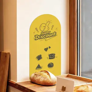 Elegant soft magnetic arched set wall stickers, quick-installation, paintable self-adhesive magnetic boards - perfect holiday wall decorations, suitable for blackboard-style painting and learning on walls in offices, living rooms, study rooms, dining room