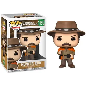 Funko Pop! Hunter Ron Parks & Recreation 1150 Vinyl Figure in PopShield Protector
