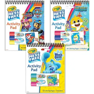 Nickelodeon Color Wonder Activity Pad Bundle (3pk), Mess Free Coloring Set for Toddlers & Kids, Blue’s Clues, Paw Patrol & Baby Shark, Gift for Kids, 3+
