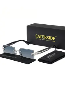 Rimless Fashion Sunglasses, Trendy Casual Sunglasses for Travel Use, Fashion Accessories for Outdoor Activities