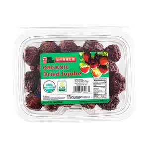 WEI CHUAN Organic California Red Dates Jujube 295g - USDA Certified Sweet Dried Fruit