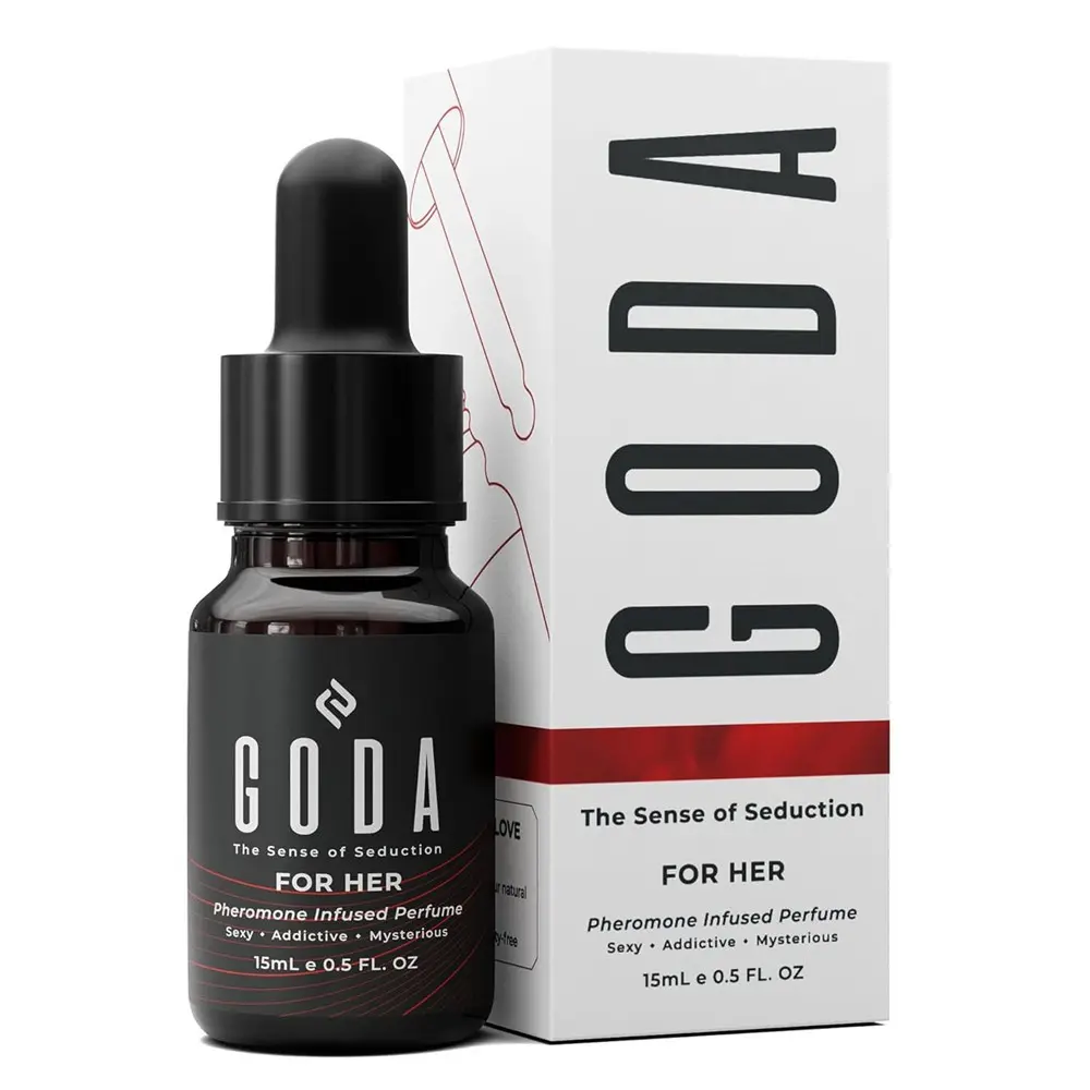 goda Pheromones Perfume for Women - Long Lasting Fragrance Oil with Jasmine, Rose & Peony Notes, Vegan & Cruelty-Free, Travel Size 15ml, Long Lasting Perfumes, Women Perfumes