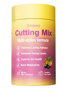 Xemenry Cutting Mix – Berberine, 5-HTP,Chromium, Yerba Mate & Magnesium | Strawberry Açaí Flavor – 30 Servings