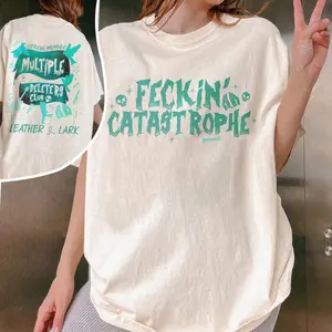 Multiple Deleters Club Shirt, Feckin Catastrophe Tee, Leather and Lark Dark Romance Comfort Colors Shirt, Bookish Merch, Gift for Book Lover