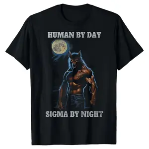 Human By Day, Sigma By Night — 100% Cotton Unisex T-Shirt