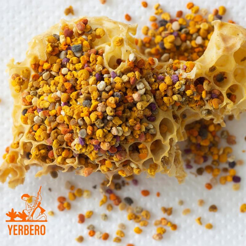 Yerbero - Premium Bee Pollen Granules 1 Lb (16oz) | 100% Natural Pure Honey Bee Pollen Raw Sweet Rich Flavor | Polen de Abeja 100% Natural