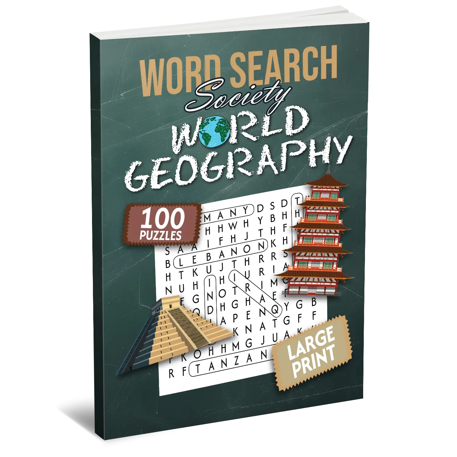 Word Search Society - World Geography [Large Print]
