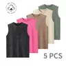 Men’s 5 Pack Washed Vintage Heavy Cotton Tank Tops, Loose & Athletic Fit, Durable Workout Sets for Intense Training, Sleeveless Gym Sportswear, Casual Wear