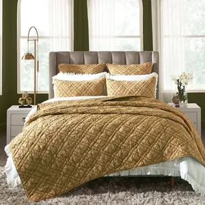 Mirabelle Diamond Hand Quilted Quilt