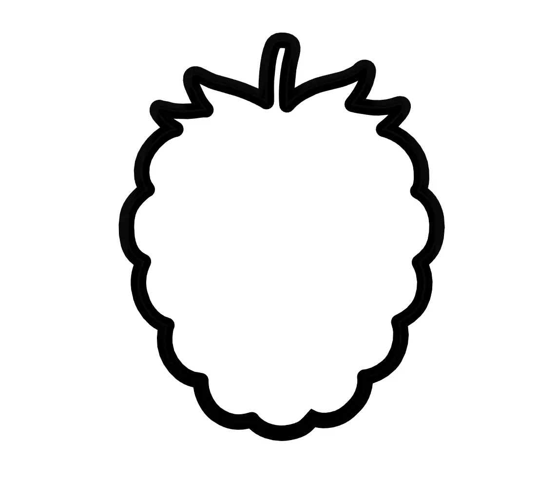 Blackberry Cookie Cutter - Fruit Cake Topper - Fruit Cookies Fondant Cutter - Summer Blackberry Shortcake Cookie Cutter - Blackberry Cookie