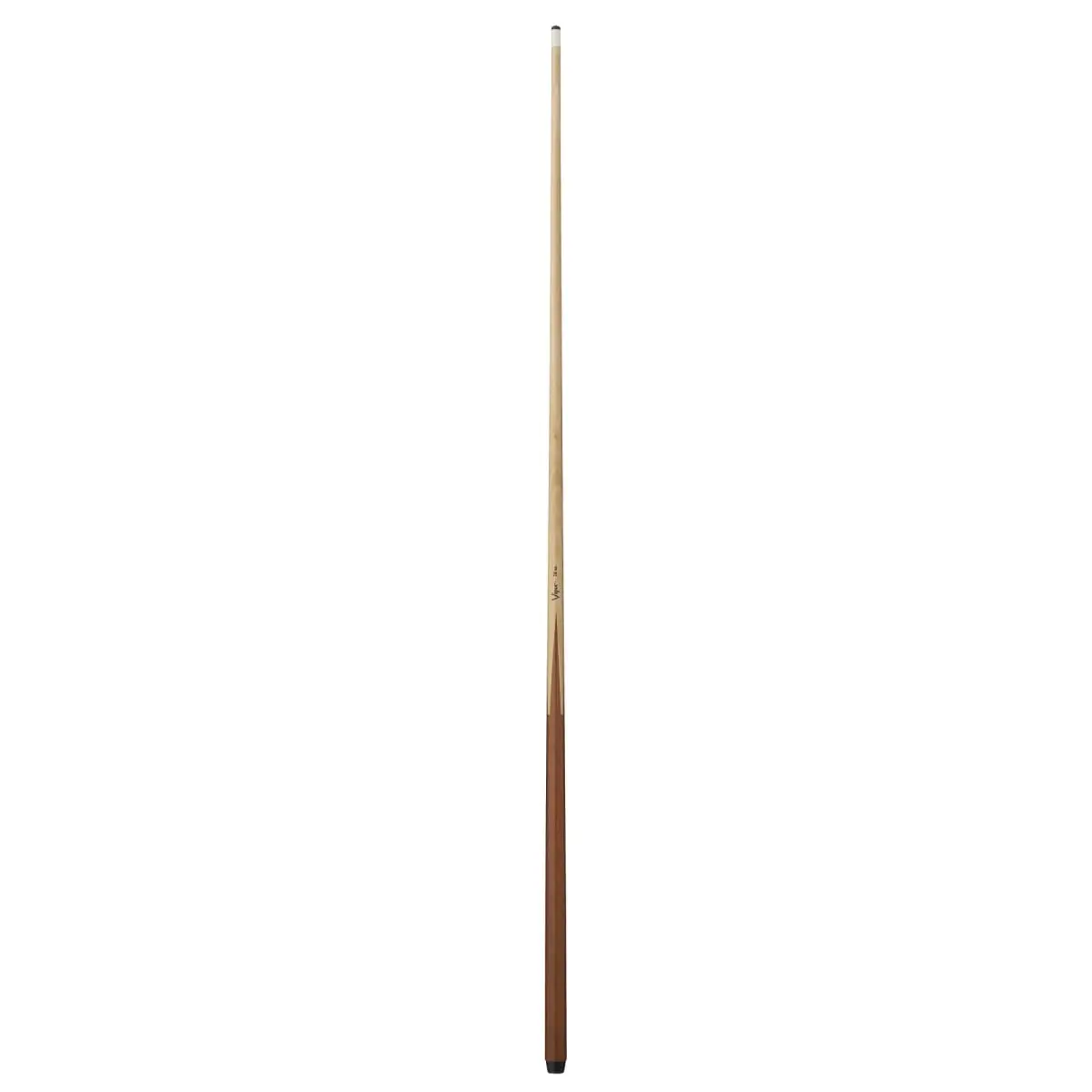 Viper 50-9865 19 & 20 oz One Piece Maple Bar Cues, Traditional 8 Cue Wall Rack & Silver Cup Cue Chalk, Mahogany, Maple Wood, Cue Storage, Gradual Taper