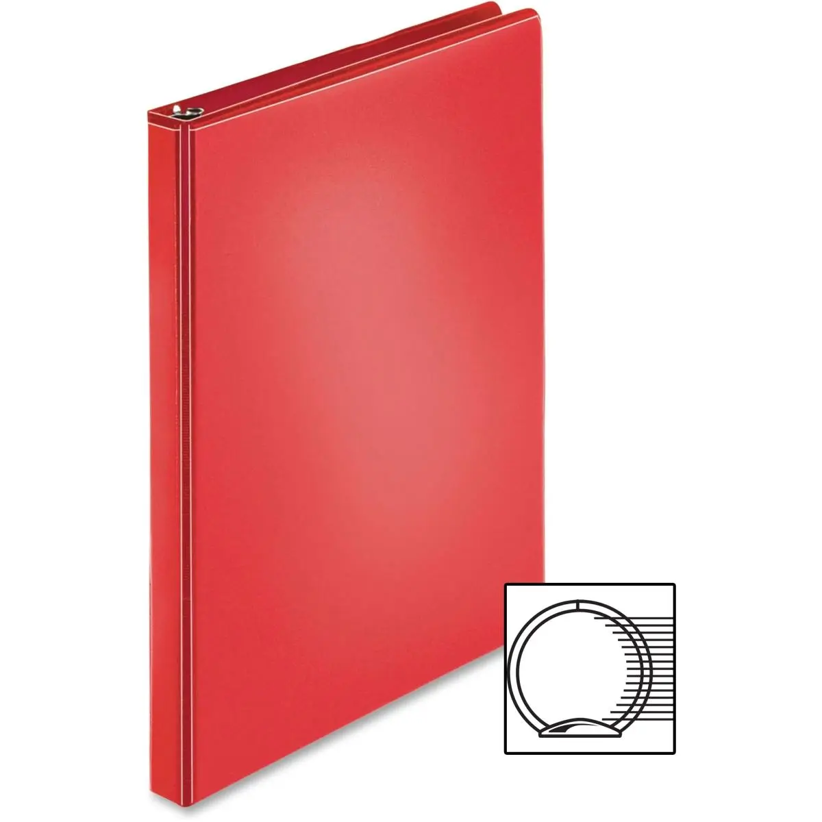 212 MAIN 0.5 in. Ring Binder - Red, Office Stationery with Ring Binding for Computers & Office Equipment Use