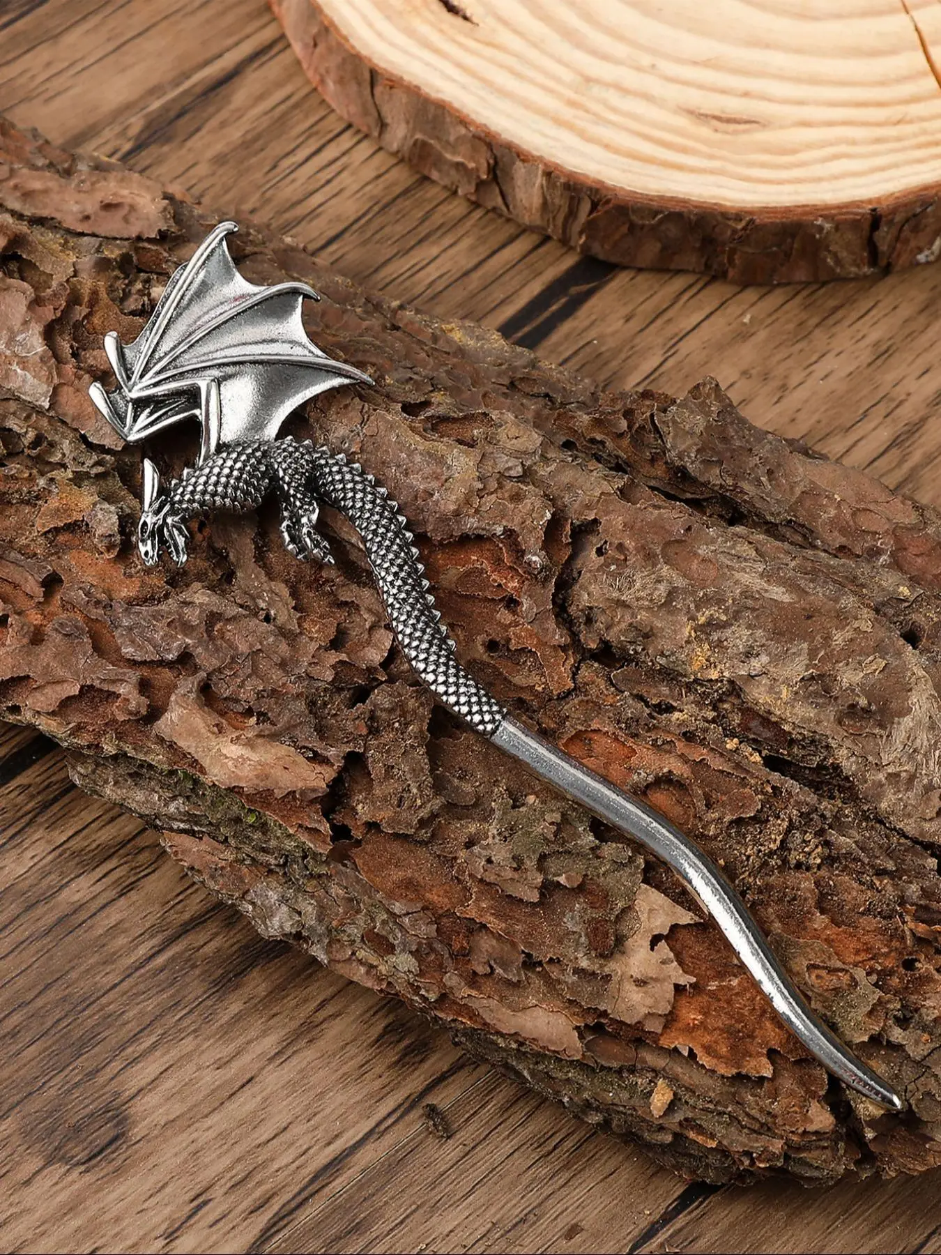 Vintage Viking Dragon Hair Accessory, Fashion Hair Accessories, Women's Bun Clip, Hairpin, Stylish All-Season Scandinavian Nordic Norway Style, Perfect for Valentine's Day, Mother's Day, Halloween, Birthday Gifts