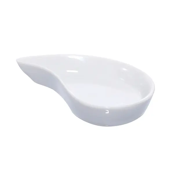 Packnwood 210MBPYIN Yin Mini Porcelain Serving Dish - Reusable, Mini Tear Design, 3 in Size, 0.5oz Capacity
