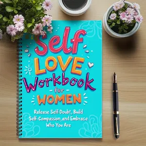Women's Daily Self-Affirmation & Encouragement Planner Notebook, Empowering Guide for Personal Growth, Inspirational Journal for Women