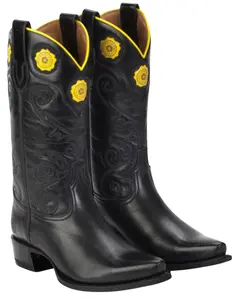 Ranch Road Women's Boot Rosette Floral Embroidered Western Snip Toe - 33009