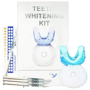 Oral Radiant Advanced Teeth Whitening Kit - Powerful 35% Whitening Gel, Blue Light Technology, Tooth Color Chart, Home Use Oral Care