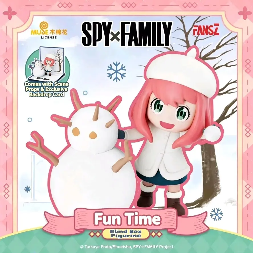 SPY x FAMILY Anya Forger Blind Box Figure Fun Time Series Cute Anime Collectible Figurine With Scene Props