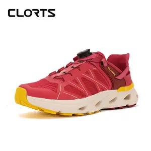 Lightweight Rotating Button Athletic Shoes, Breathable Mesh Running Sneakers for Outdoor Enthusiasts