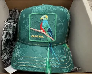 Goorin Bros (2024) “Quetzal” Trucker Hat Bird Patch Green Embroidered Rare NWT