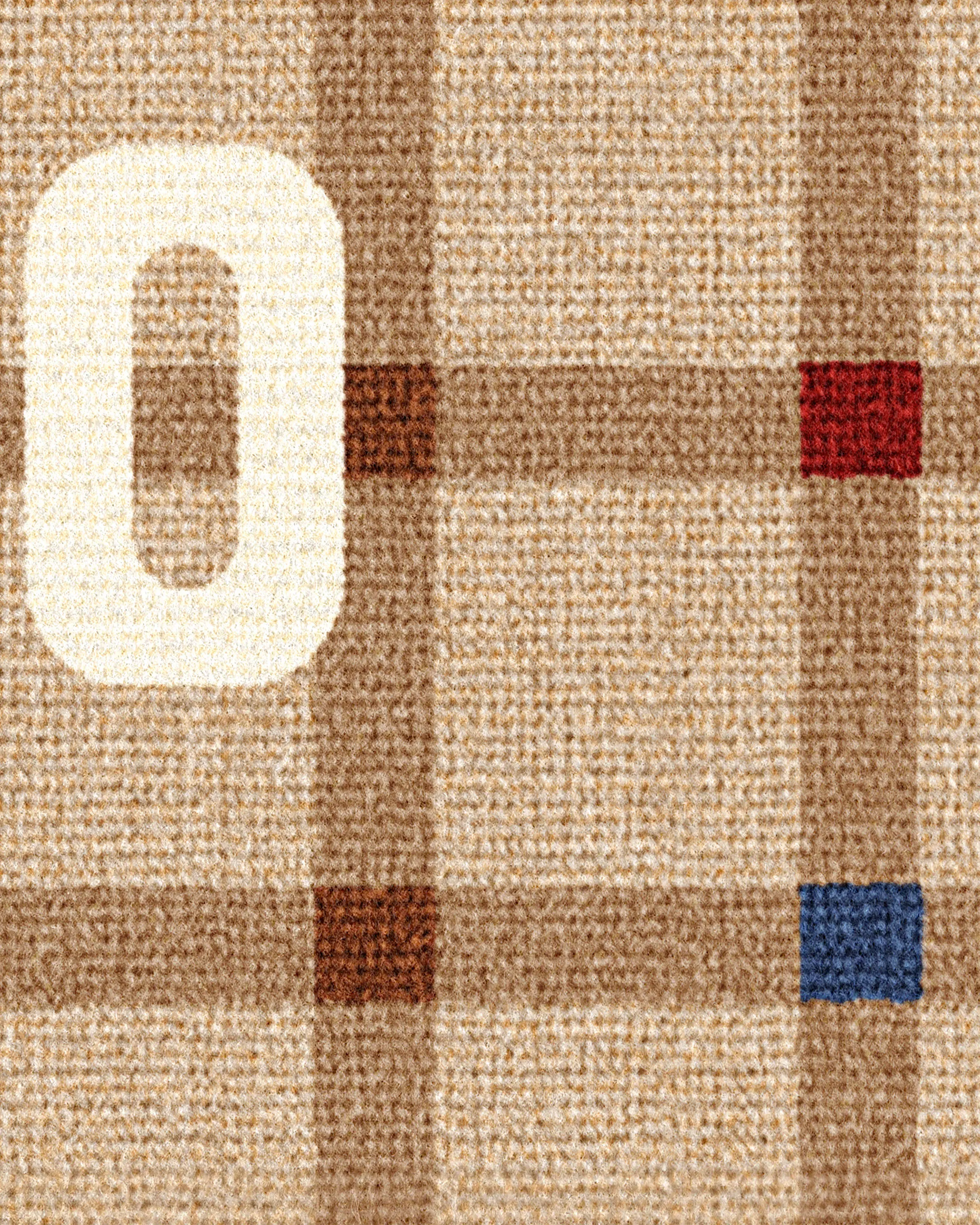 Hello Plaid Multicolor Large Doormat